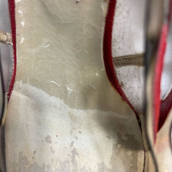 J Renée clear PVC and patent marble multi color slip on pumps size 12M - Picture 10 of 11